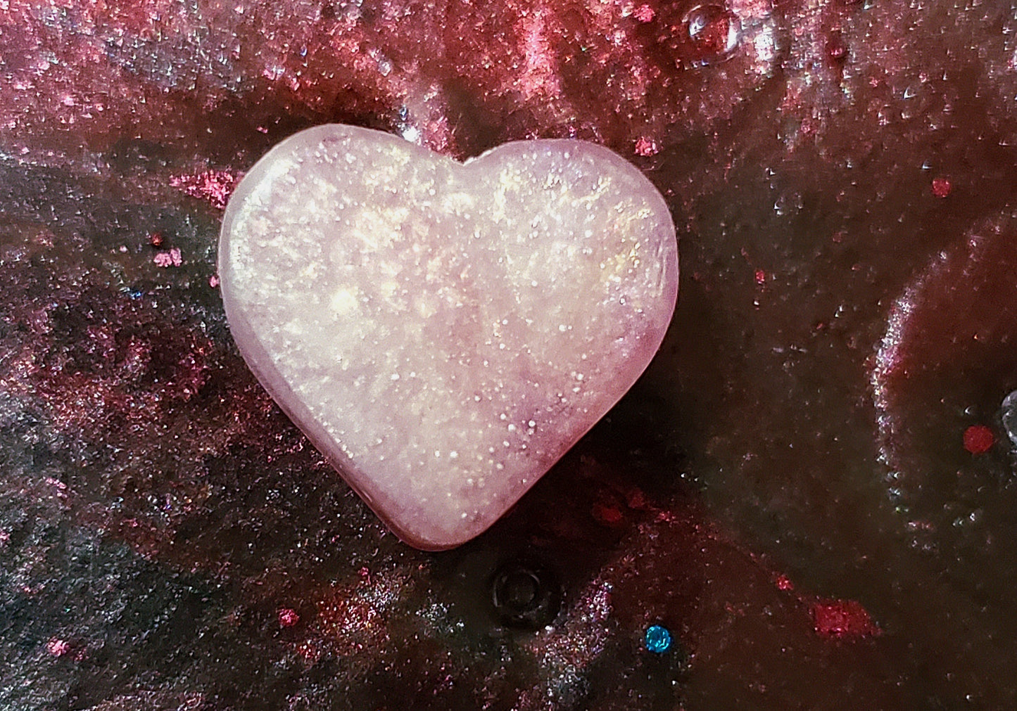 50 Heart-Resin Crafted-Colorful-Beads