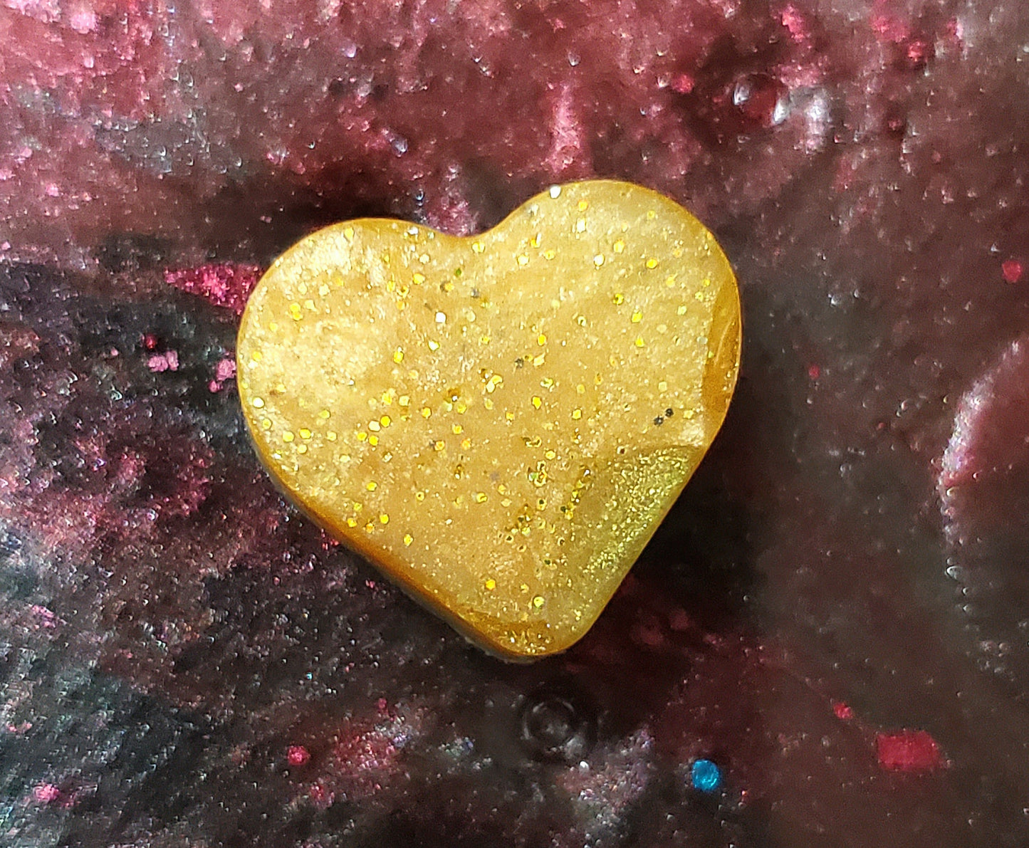 50 Heart-Resin Crafted-Colorful-Beads