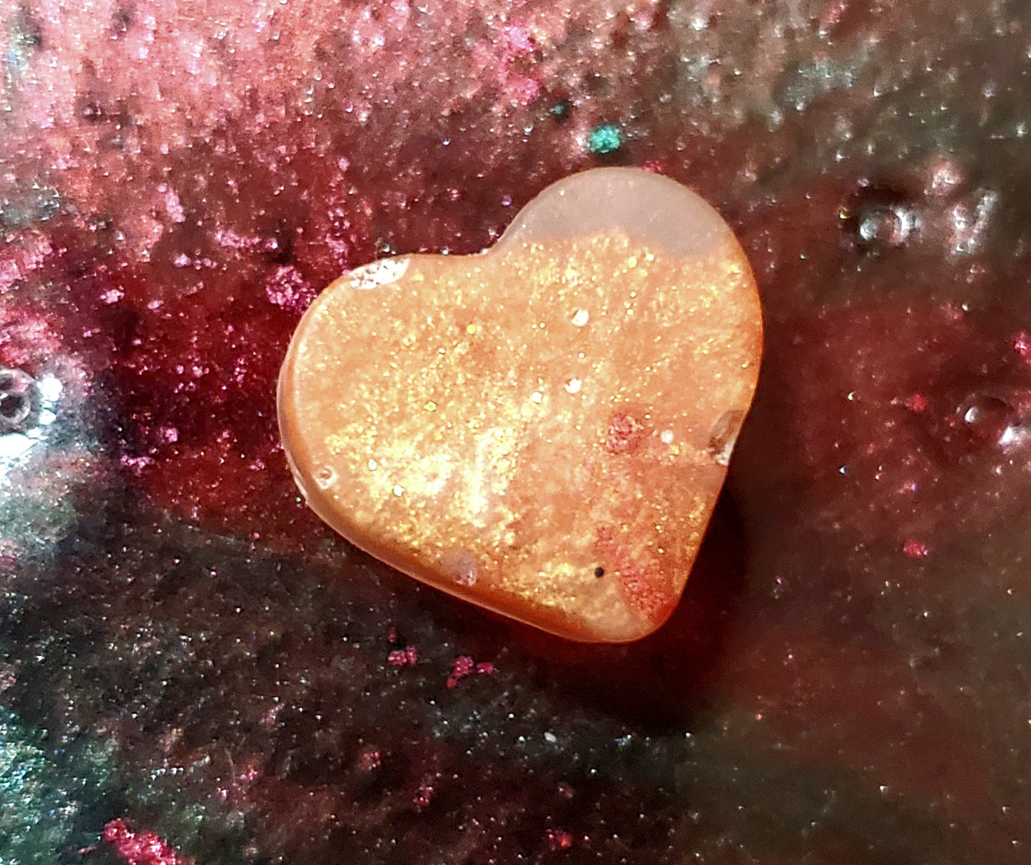 50 Heart-Resin Crafted-Colorful-Beads